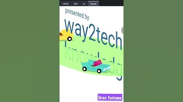 Gran Turismo using Html and CSS3 #shorts #youtubeshortsfeature #way2techknowledge #india #london