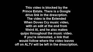 Link to ALTV's When Doves Cry parody