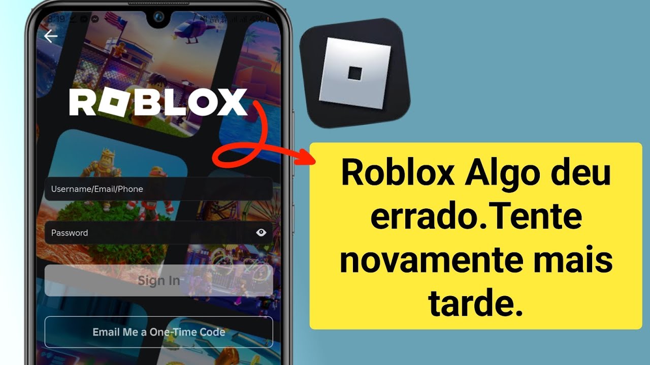 Roblox: Algo deu errado, tente novamente mais tarde. Problema -2025 ...