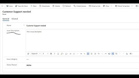 Convert Simple Field into Rich Text Editor Field - Dynamics 365