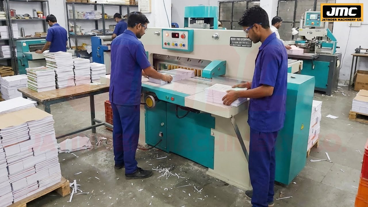 Semi Automatic Notebook Making Machine price in India M- 08360540277