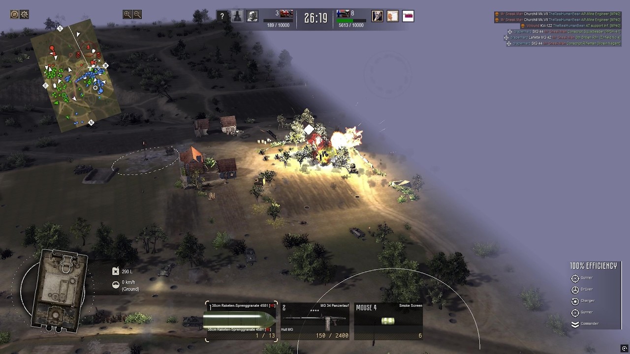 Dual Bin Barreling to Cinch a Win - Gates of Hell - Project Realism Mod, 3v3, Country Roads