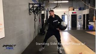 Standing Side Rotation Throw with Step