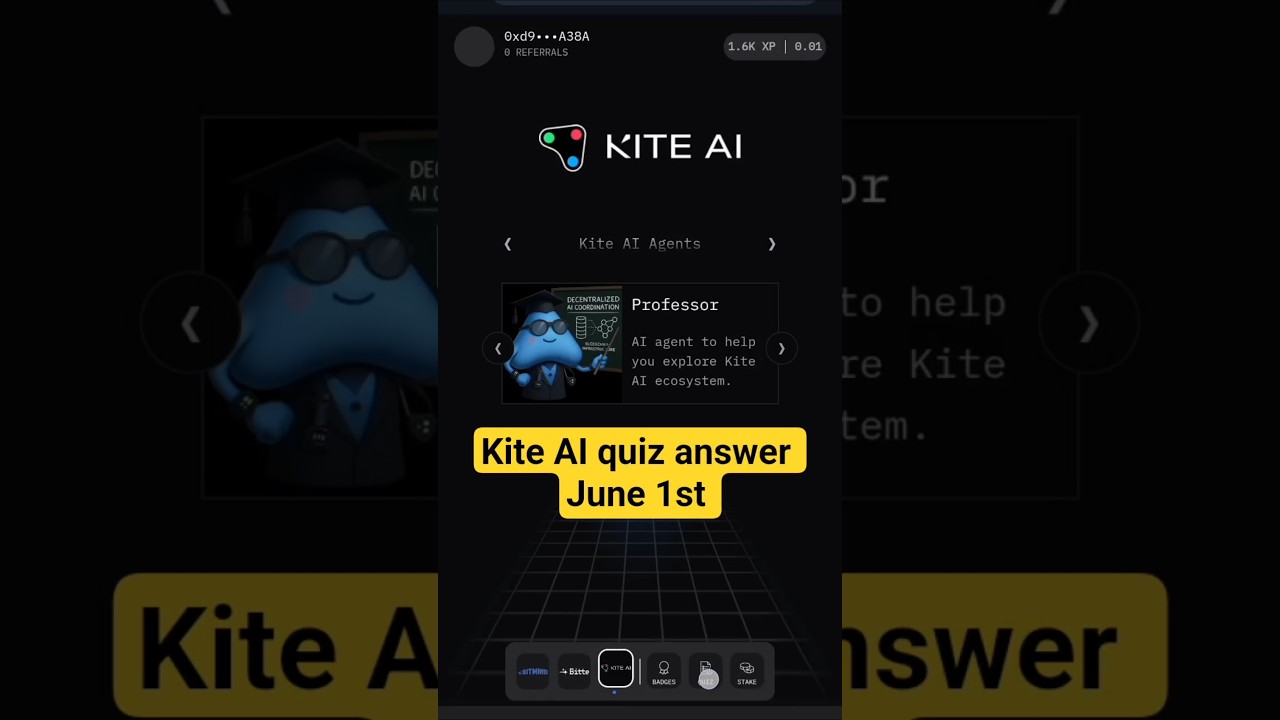 Kite AI Today Quiz answer May June 1st | Kite AI daily Quiz answer | Kite AI Testnet | 