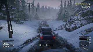 Recovering Truck Stuck in the mountains - SnowRunner