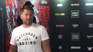 Eddie Hearn Doesnt Realise He Is Live Swears Sky Sports
