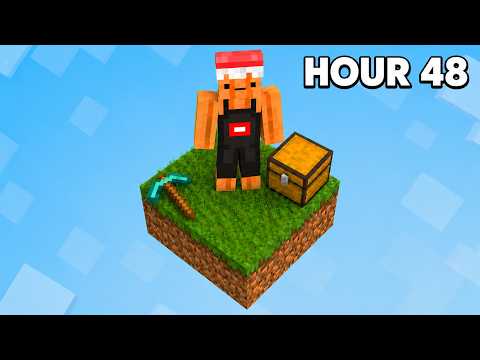 I Survived 50 Hours on ONE Block