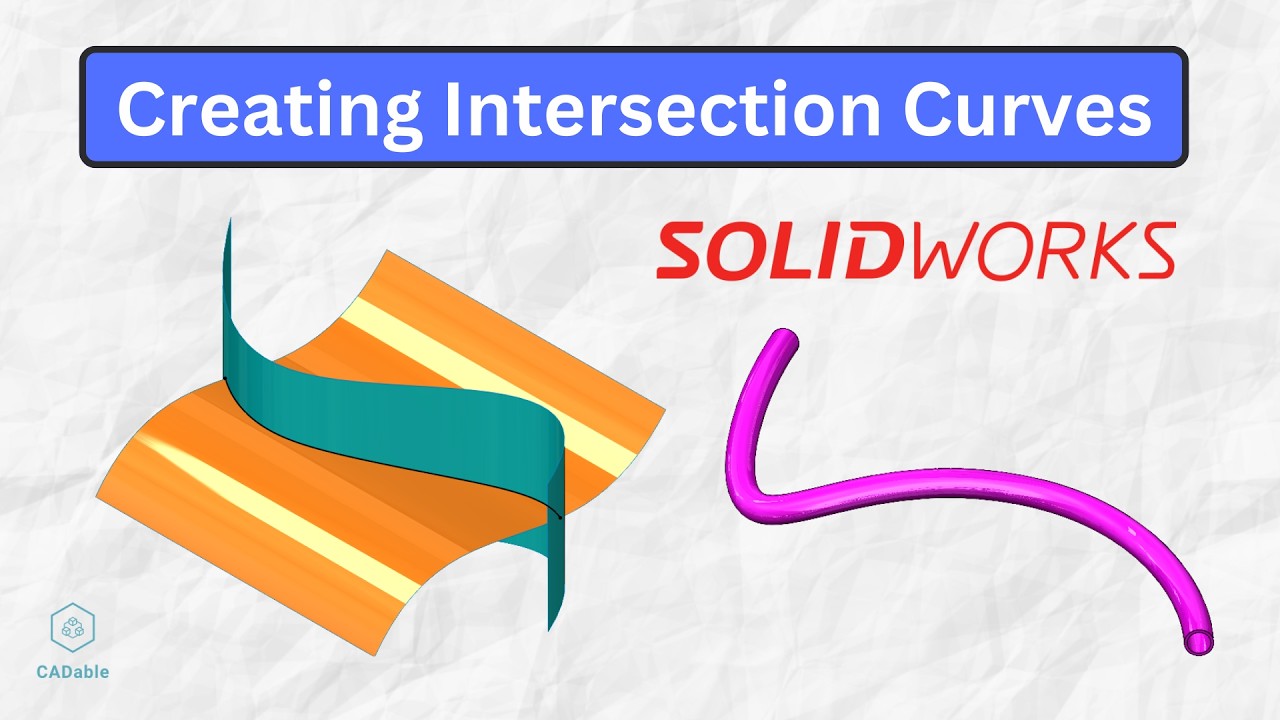 Creating Intersection Curves | How to Use Intersection Curve in ...