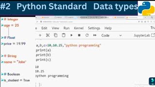 python standard data types | int | float| list complex |string |Boolean |tuple | set |dictionary|