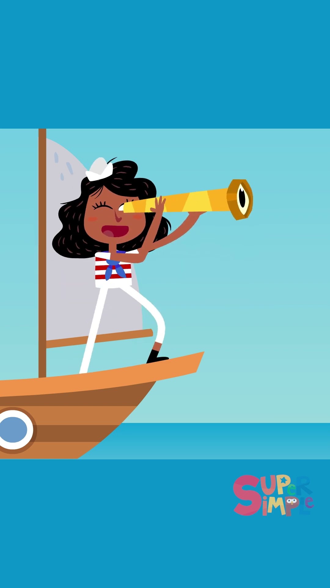 A Sailor Went To Sea #kidssongs #shorts #supersimplesongs