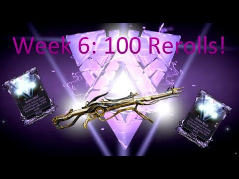 The Quest for the Perfect Vectis Riven Week 6: 100 Rerolls! - YouTube