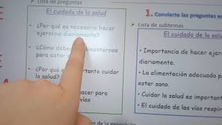 Convierto Mis Preguntas En Subtemas