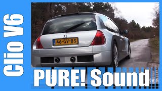 Renault Sport Clio 3.0 V6 PURE! Acceleration Sound