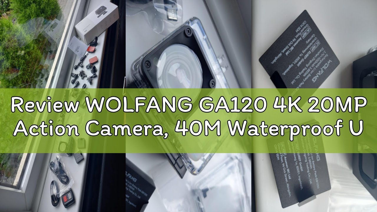 WOLFANG Action Camera Battery, 2x1350mAh Rechargeable Battery and U