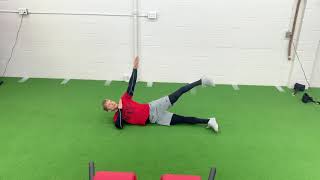 Side Lying Abduction With Lateral Trunk Flexion