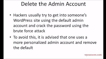 10   delete admin account