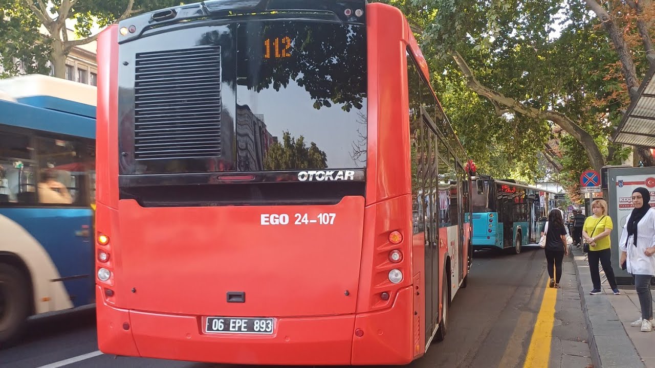 Ego'ya yeni alınan Otokar Kent LF içinden cummins sesi eşliğinde seyir.Kod numara 24-107