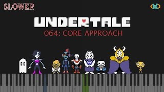 Undertale - 064: CORE Approach [Piano Tutorial] (Synthesia) (SLOW)