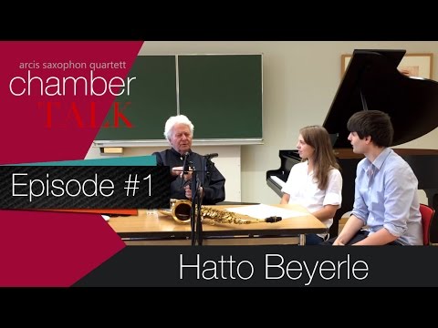 chamberTALK episode 1: Hatto Beyerle (Alban Berg Quartett) \ Arcis Saxophon Quartett