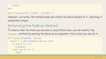 Mastering Ruby: How to Iterate and Transform Results Using Blocks in FizzBuzz