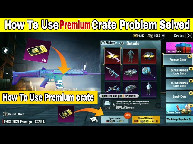 How to Use Premium crate problem || Next Upcoming Premium crate || Premium crate issue class=