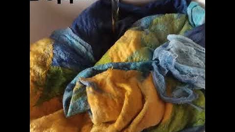 Nuno felting.How I make it.Wet felting.