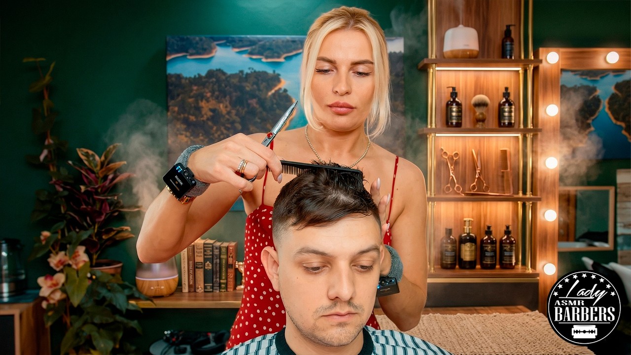 This Feels Too Real 😵‍💫 ASMR Massage by Barber Lady Kate