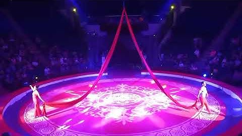 Dây lụa đôi Đức Thắng & Thùy Dương  Liên đoàn Xiếc VN 2020