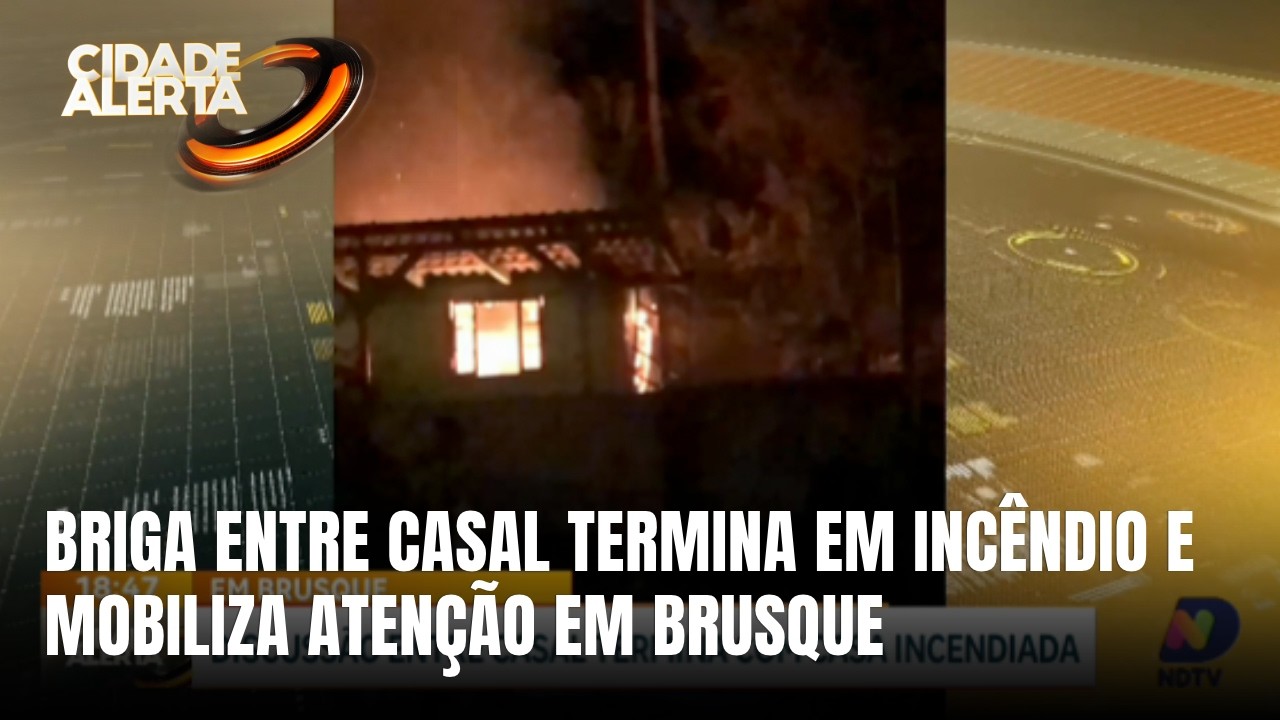 Discussão entre casal acaba com residência incendiada em Santa Catarina