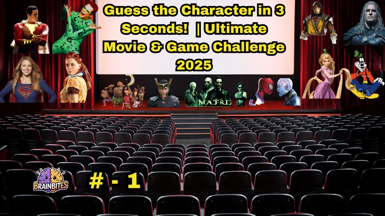 Guess the Hollywood Character in 3 Seconds! - 1 | Ultimate Movie Challenge || Brianbites