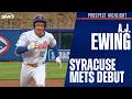 A.J. Ewing Triple-A Syracuse Debut | Mets Prospects Highlights