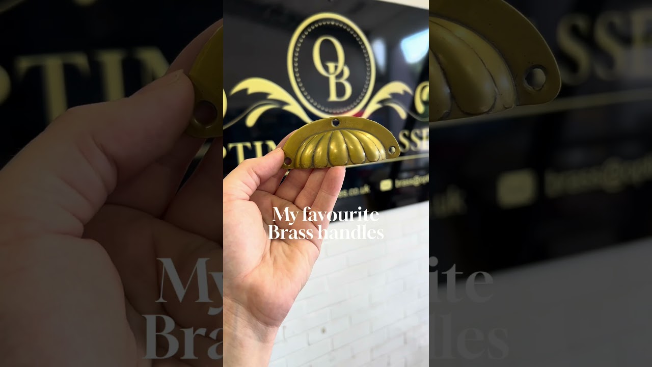 Brass Cupped Handles  