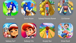 Sonic Dash, Sonic Boom,Subway Princess Runner,Cat Runner,Subway Surf,Kooply Run,Street Rush screenshot 4