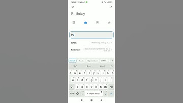 set Birthday reminder on MI calendar📅 #TechBBlast #shorts #shortvideo #newshorts #youtubeshorts