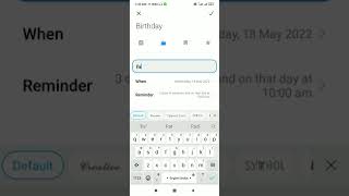 set Birthday reminder on MI calendar📅 #TechBBlast #shorts #shortvideo #newshorts #youtubeshorts
