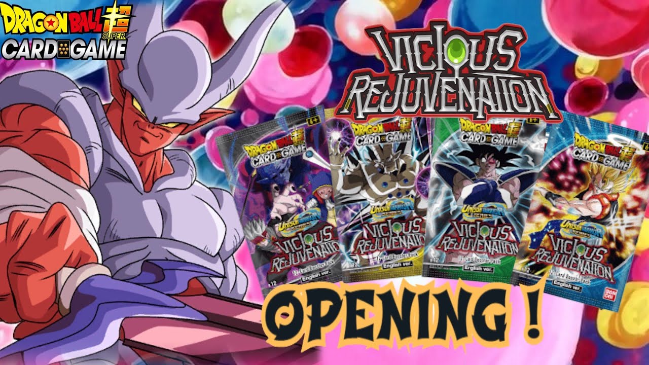 VICIOUS REJUVENATION PACKS SPOIL ME DRAGON BALL SUPER CARD GAME