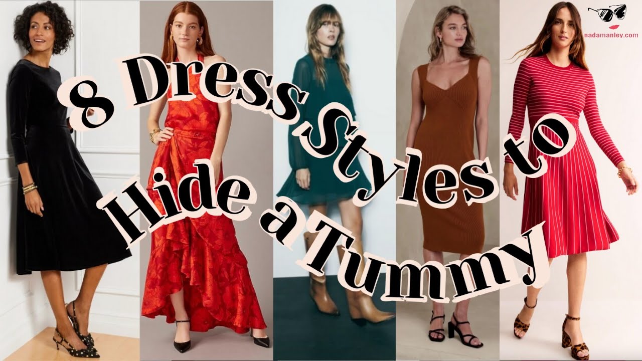 8 Dress Styles That Hide Your Tummy - Nada Manley - Fun with Fashion Over 40