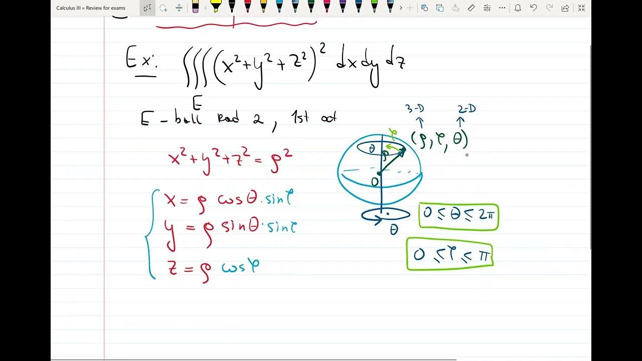Calculus III ONLINE Test 3 (final) ZOOM review (short section) - YouTube