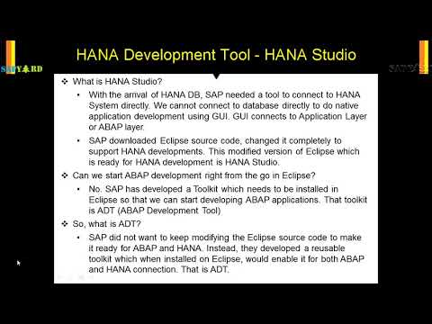 HDB   025   What is difference between HANA Studio and Eclipse?