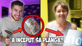 PRANK - I-AM SPART TELEFONUL MAMEI SI I-AM DAT ALTUL NOU *a inceput sa planga*