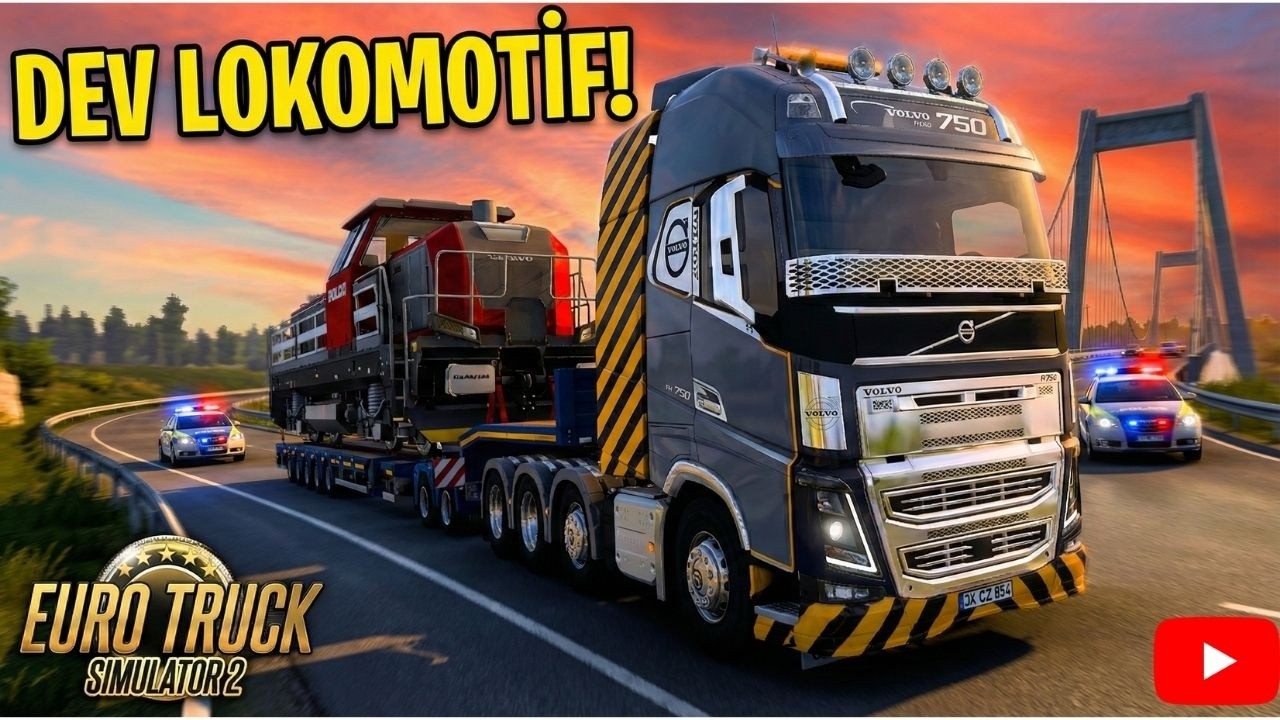 VOLVO FH 750 İLE DEV LOKOMOTİF TAŞIYORUZ! 🚂💪 | ETS 2 Ağır Nakliyat