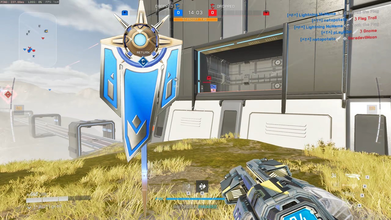 TRIBES 3 - Scrim USA DX Cap PoV for Flying Tractors/Zen - GG into sudden death, 2/3 close game.