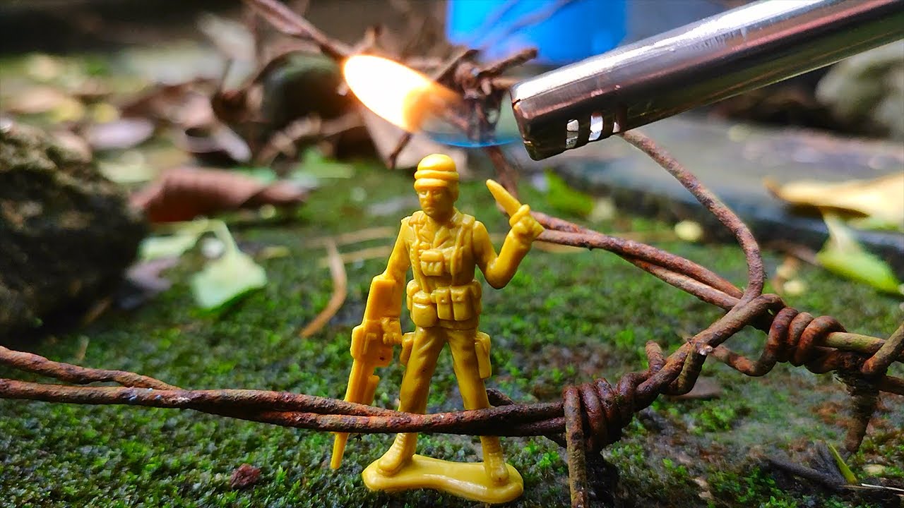 Toy Army Men on Fire 🔥🔥🔥 | Satisfying | Fire! Fire! #84