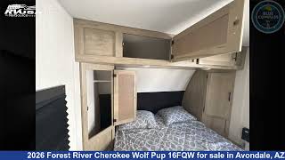 Amazing 2026 Forest River Cherokee Wolf Pup Travel Trailer RV For Sale in Avondale, AZ | RVUSA.com