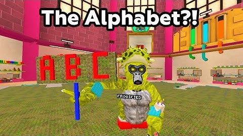 Building The Entire Alphabet In Monke Blocks! #gorillatag 
