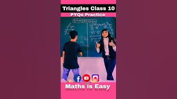 Triangles Class 10 🔥 | Important Questions Triangle | BPT Class 10 #youtubeshorts #shorts #pyq #cbse