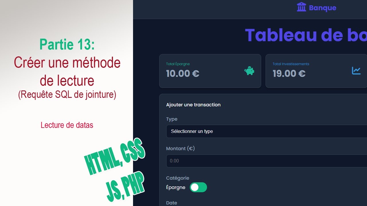 Fullstack #13/27 : Mise en place d'une méthode de lecture 