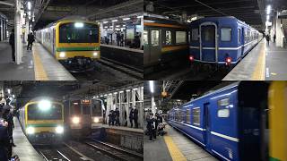 2026/03/17 【蒸気機関車伴走車 廃車回送】 E493系 オク01編成 + オヤ12 1 高崎駅 | Japan Railways: OYa 12 1 to be Scrapped