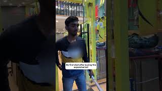 My first shot after buying this expensive bat  #cricket #realmarksports #cricketshorts