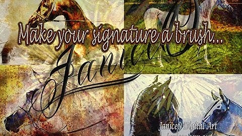 Make your signature a Photoshop brush.